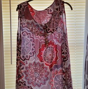 Multi Colored Sleeveless Shirt